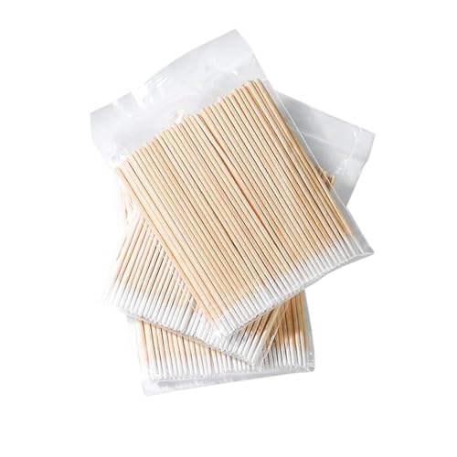 1300PCS Microblading Cotton Swabs with Wooden Sticks, Precision Pointed Tips, Bulk Pack for Makeup & Cleaning