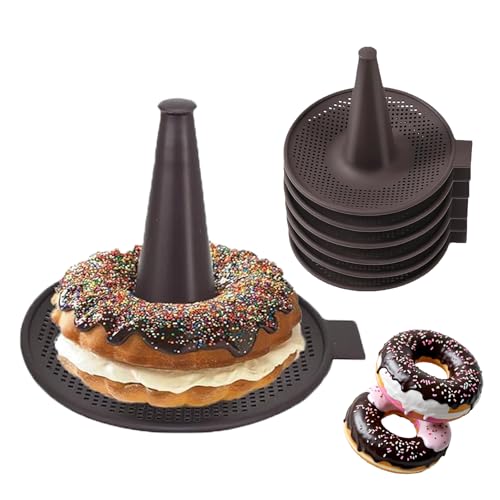 6-Cavity Silicone Donut & Bagel Pan Set - Non-Stick Baking Mold