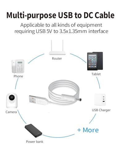 5FT USB Charger Cord for Electric Toothbrush & Foreo Devices