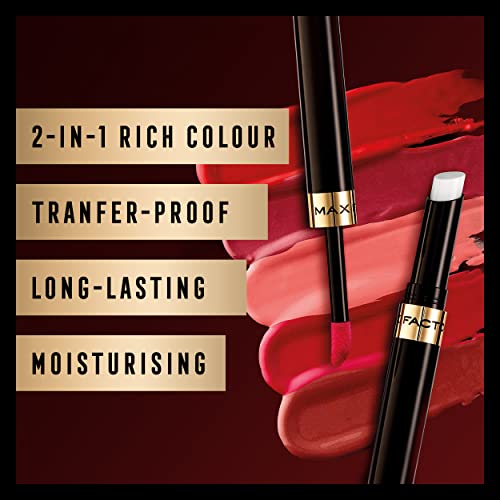 Max Factor Lipfinity Lip Color Kit 120 Hot: Step 1 Color + Step 2 Top Coat