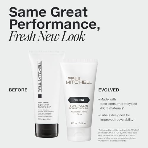 Paul Mitchell Super Clean Sculpting Gel - Firm Hold & Shine, 2.5 oz