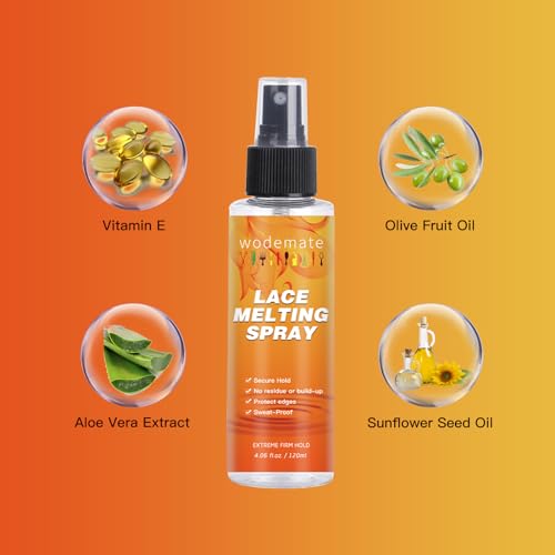 Wodemate Lace Melting Spray - Extreme Hold Glueless Wig Bond & Invisible Finish