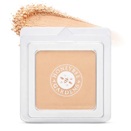 Honeybee Gardens Mineral Powder Foundation Refill - Light Warm Neutral, Matte, Buildable Coverage, Talc-Free Face Makeup