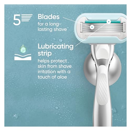 Gillette Venus Deluxe Smooth Sensitive Razor Blade Refills, 4 Count