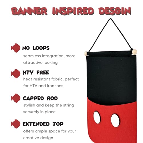 RUNROLE Felt Fish Extender Hanger for Cruise Gift Exchange, 10"