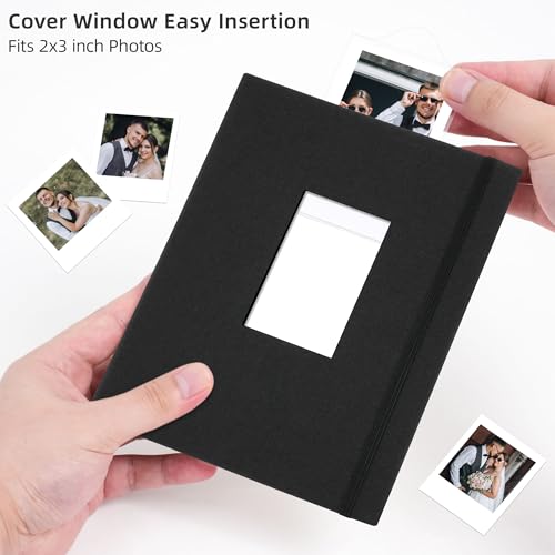 Vienrose Mini Polaroid Photo Album for 208 Photos - 2x3 Inch Black