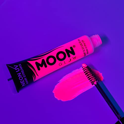 Moon Glow Neon UV Hair Color Streaks - Set of 5 Temporary Hair Dye