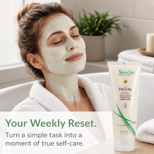 SkinSpa Bentonite Clay Face Mask for Deep Pore Detox & Hydration, 8 oz
