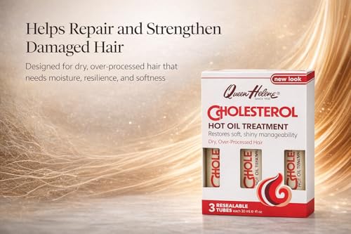 Queen Helene Cholesterol Hot Oil Treatment Pack of 6 - Deep Conditioning for Dry Damaged Hair