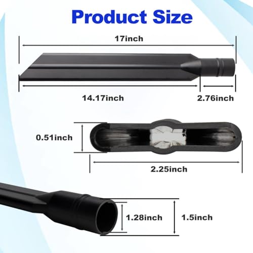 1.5-Inch Vacuum Crevice Tool Attachment for Shop Vac | 17" Length