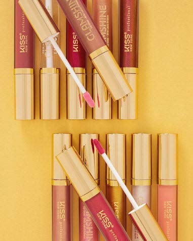 Kiss Glam Shine Vita Lip Gloss - Ultra Shiny Gold Spot