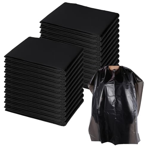 100 Pcs Disposable Hair Cutting Capes - 36" x 51" Waterproof Salon Cape