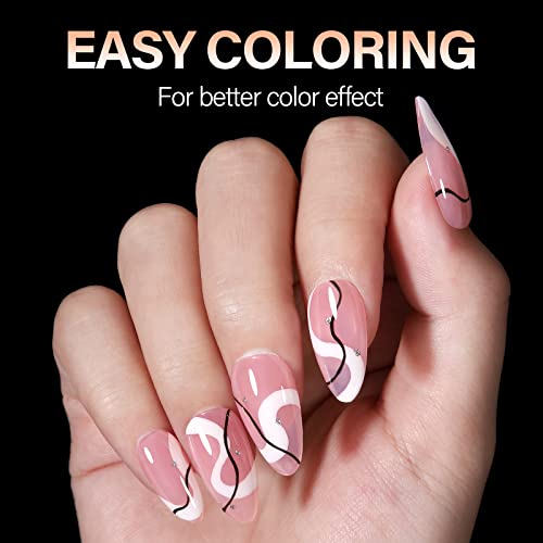 AILLSA Medium Almond Nail Tips 504pcs (12 sizes) for Press-On Extensions
