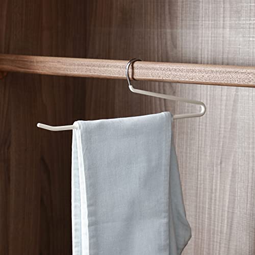 SHIMOYAMA Semi-Open Trouser Hangers - 5 Pack Space-Saving Design