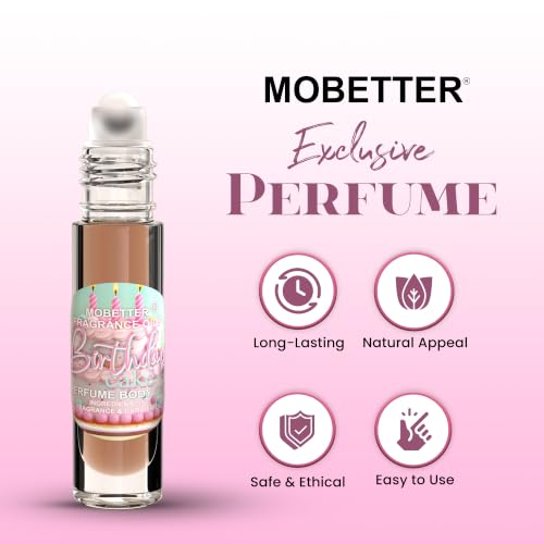 MOBETTER Fragrance Oil Birthday Cake Perfume Body Oil for Women