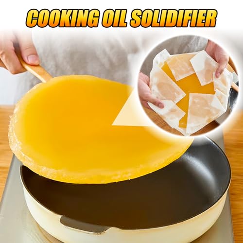 Plant-Based Cooking Oil Solidifier Powder - 2.25 Gallons Grease Disposal
