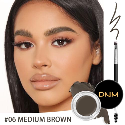 evpct Medium Brown Eyebrow Stencils Kit with Pencil & Pomade, 0.14 oz, Kit-06#