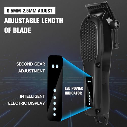 NUTCORE Classic-A Men's Cordless Hair Clippers & Beard Trimmer - Professional Grooming Tool