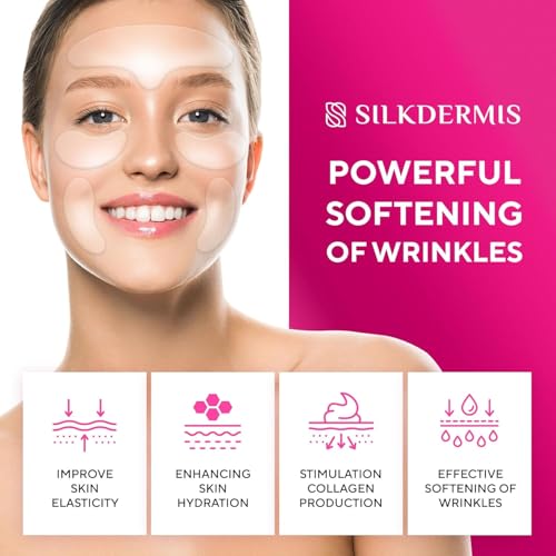 SILKDERMIS Red Silicone Face & Forehead Wrinkle Patches - 1 Count