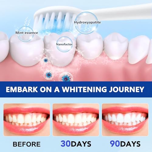Zeamyhy Hydroxyapatite Toothpaste 2 Pack - Enamel Protection, Mint Fresh Breath