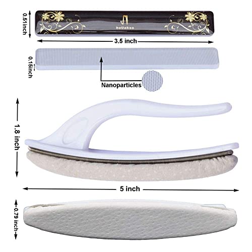 Nano Glass Nail File Set with Case and Buffer for Natural & Acrylic Nails