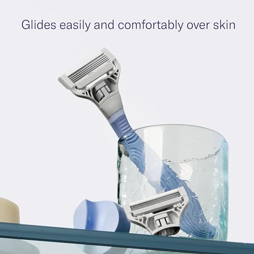 Flamingo Pubic Women's Pubic Razor Refill Cartridges, 8 Women's Razors for Shaving Bikini Line