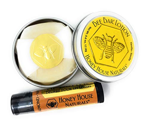 Honey House Naturals Vanilla Bee Bar Lotion & Lip Butter Gift Set