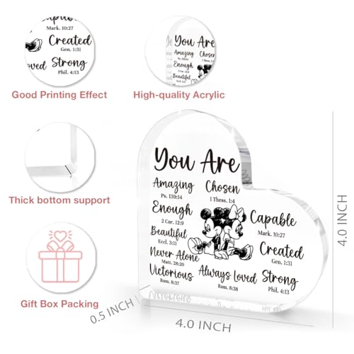 Cute Acrylic Mouse Desk Decor Gift for Women & Girls