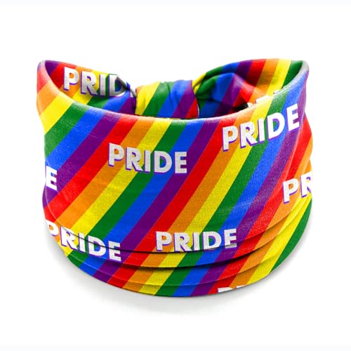 Winthrop 4-Pack Rainbow Pride Headbands – Stretchy LGBTQ+ Hair Bands