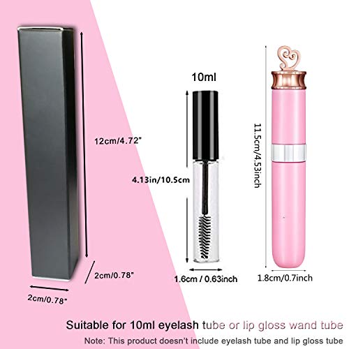 ANZKA 50 Pcs Matte Black Lip Gloss Packaging Boxes - 4.72x0.78x0.78 Inch