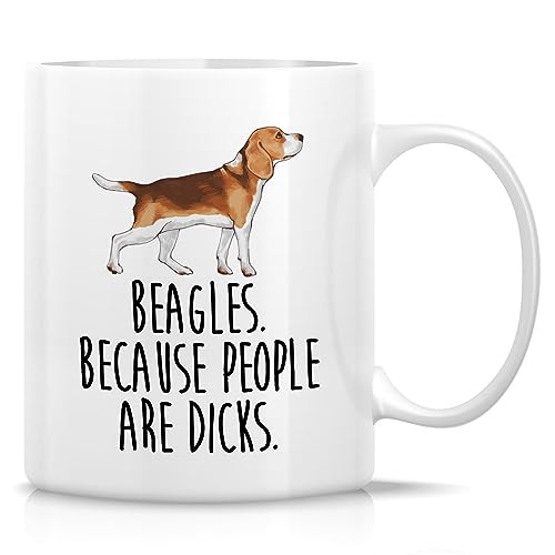 Retreez Beagle Mom 11 Oz Ceramic Coffee Mug - Funny Dog Lover Gift