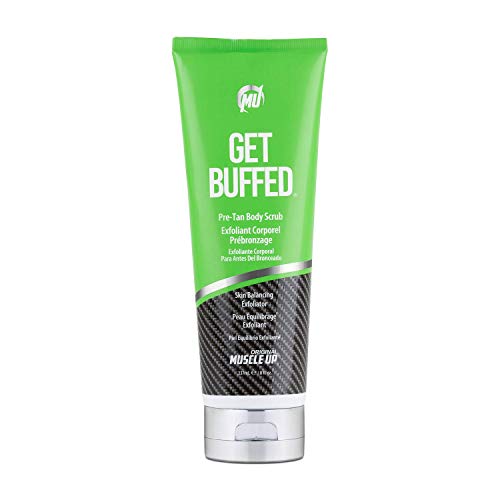 Pro Tan Get Buffed Pre-Tan Body Scrub 8 oz - Exfoliator for Tanning