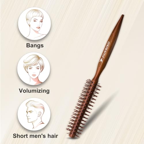 SUNBIRD Small Round Hair Brush for Short Hair Volumizing & Styling