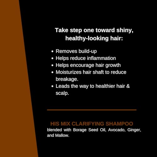 Mixed Chicks HIS MIX Clarifying Shampoo for Men, Deep Clean Shine, 6 fl. oz.
