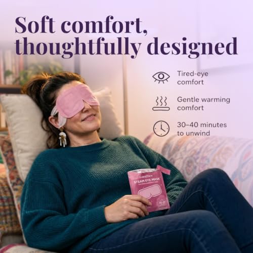 LumiDew Self-Heating Steam Eye Mask - Variety Pack (16 Count) for Dry Eyes