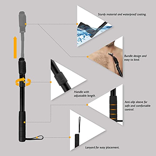 EASACE Adjustable Razor Extension Handle for Body Grooming