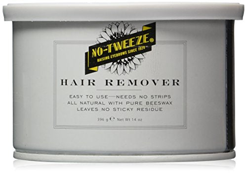 No tweeze All-Natural Hard Wax — Beeswax Waxing Kit for Face, Bikini & Brows (14 oz)