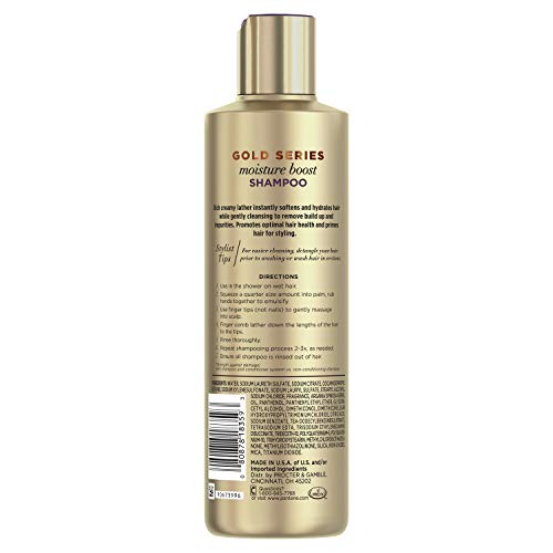 Pantene ProV Gold Series Moisture Boost Shampoo - Clean Scent, 9.1 Fl Oz
