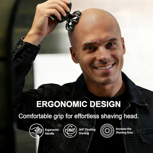 Head Shavers for Bald Men: Upgraded Detachable Head Shaver - ???? ???????????????? Electric Razor with LED Display, IPX7 Waterproof and Type-C Fast Charging ?????? ????????????'?? ??????