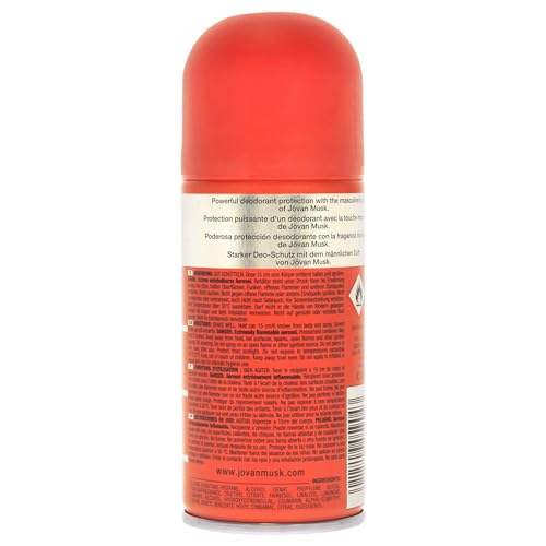 Jovan Musk Deodorant Spray for Men 5 oz - Rich Fragrance, Confidence Boost