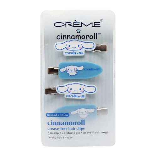 The Crème Shop Cinnamoroll Creaseless Hair Clips - Pack of 4
