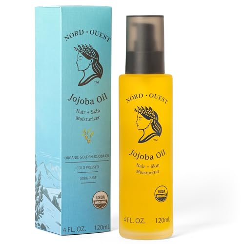 Nord-Ouest USDA Organic Jojoba Oil - 4 oz Cold-Pressed Skin & Hair Care