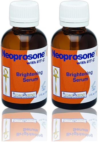 Neoprosone Vitamin C Serum for Face - 1 Fl Oz (Pack of 2) | Brightening, Anti-Wrinkle