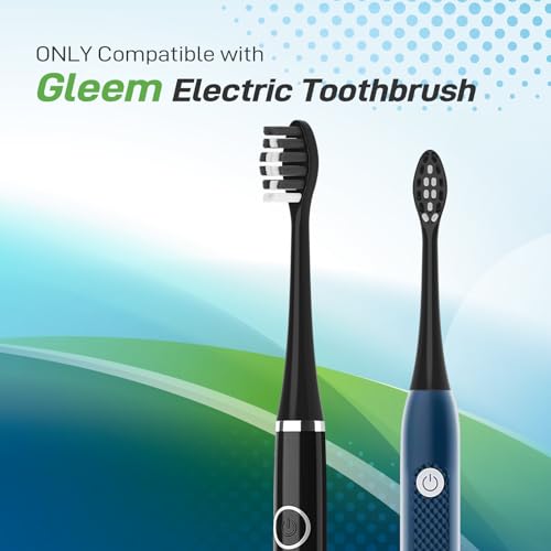 Gleem Electric Toothbrush Replacement Heads - Black, 10 Count