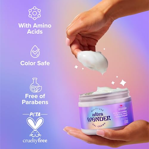Aussie Ultra Wonder Gel-Cream 10.1oz All-in-1 Moisturizing Hair Styler for Curl & All Hair Types