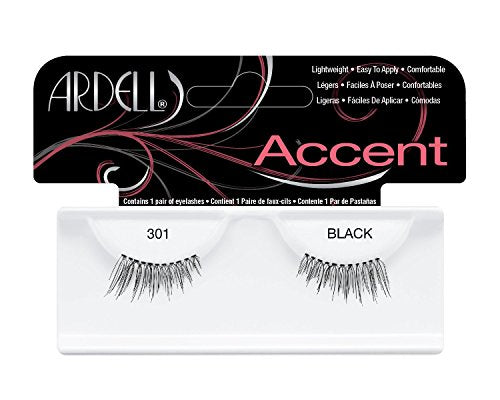 Ardell Andrea Accent Lash #301 1 Pair Pack of 4 False Eyelashes for Natural Look