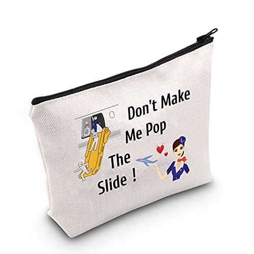 MEIKIUP Flight Attendant Makeup Bag - Water-Resistant Canvas Pouch