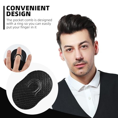 Soft 'N Style Pocket Palm Combs - Set of 6 Scalp Massager Brushes