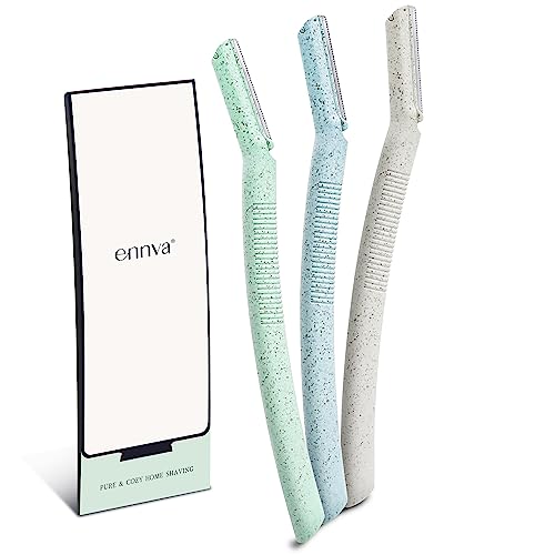 ENNVA 3pcs Facial Hair Removal Razors for Women - Anti-Cutting Blades