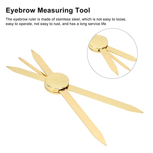 Adjustable Stainless Steel Eyebrow Ruler for Makeup & Face Shaping